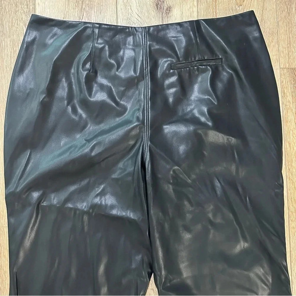 Tanya Taylor Adler Pant Black Straight-Leg with Side Slits at Hem Sz 16 NWT - Picture 10 of 12